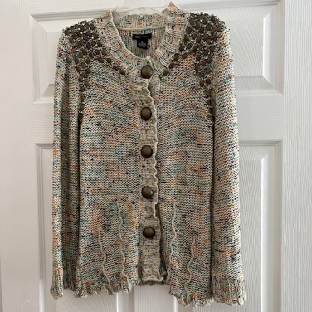 BCBGMaxAzria Multi Color Cardigan Size S